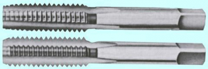 Метчик 1 5/8" BSW 55° 9ХС дюймовый, ручной, комплект из 2-х шт. ( 5 ниток/дюйм) "CNIC"