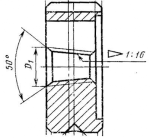 Плашка Трубная коническая   R  1 1/2", 11 ниток/дюйм, dнар.90мм