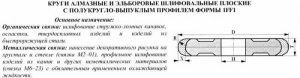 Круг алмазный 14FF1Х(плоский,полукруг.-выпукл.профиль)200х10х6х4х3х32 R3,0 АС4 125/100 В2-01 100% 62,0 карат