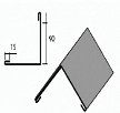 Угол наружный большой доборный элемент для кровли на листогибе Van Mark